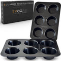 Jumbo Muffin Pan, 2 Pack – Extra-Large Wide & Deep Cups, 12-Cup (2x6)