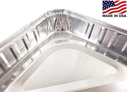 PACTOGO Half 1/2 Size Sheet Cake Aluminum Foil Pan w/Clear Low Dome