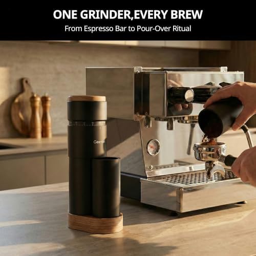 Geimori T38 Plus Burr Coffee Grinder, Plasma Anti-Static