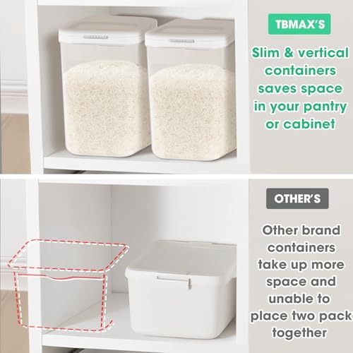 Large Rice Storage Container, 20 - 25 Lbs, with Scoop