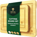 ROYAL CRAFT WOOD Cutting Boards for Kitchen - Chopping Board Set of 2
