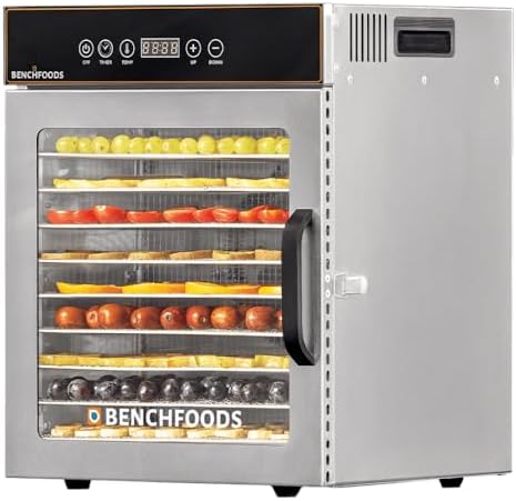 10-Tray Commercial Food Dehydrator, Stainless Steel