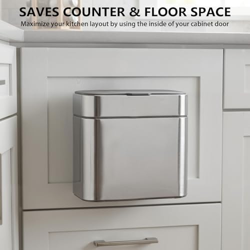 Compost Caddy Mount Compatible with Simplehuman, Under Cabinet Compost