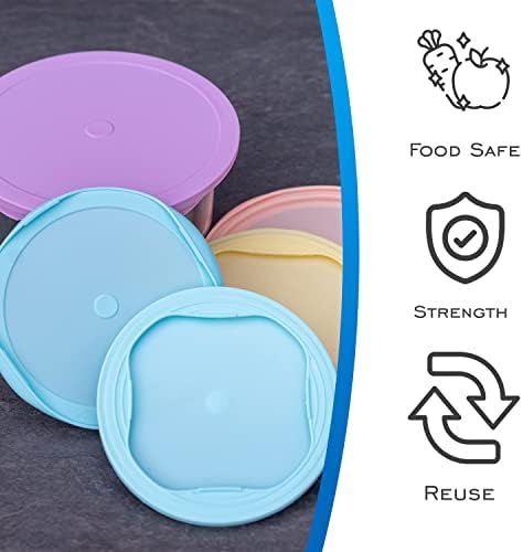 EDI Reusable Silicone Lids, 6 Sizes
