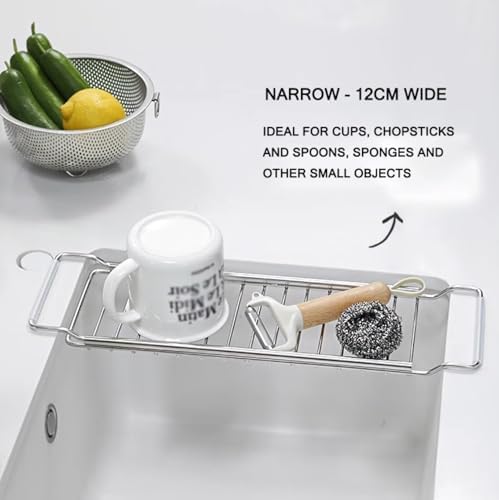 Over The Sink Colander Strainer Basket,Extendable Colander-Stainless