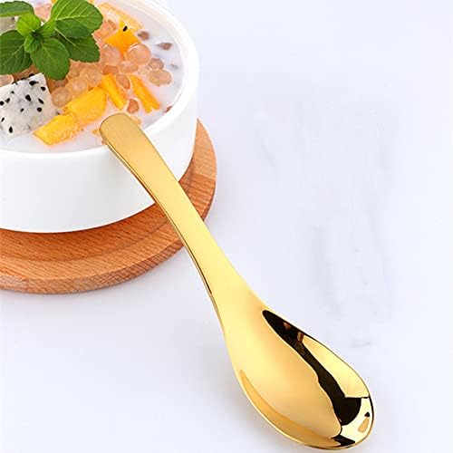 Chinese Metal Soup Spoons and Chopsticks Set for 4 People, Reusable