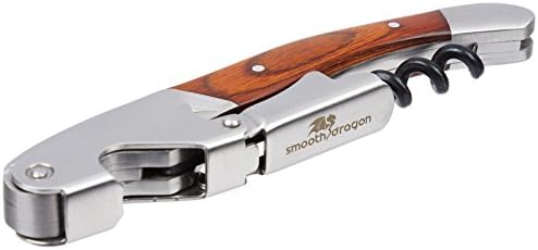 Waiters Corkscrew - 3 in 1 Stainless Steel Wine Opener with Rosewood