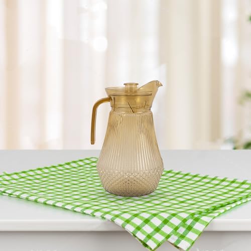 1.5l Acrylic Beverage Pitcher with Lid, Handle and Spill-control Spout