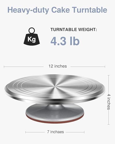 Puroma Aluminum Cake Decorating Turntable
