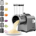 FOHERE 6-in-1 Electric Stainless Steel Cheese Grater
