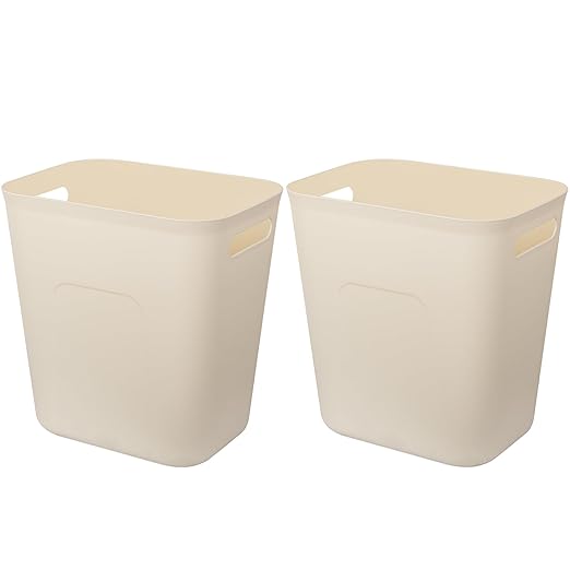UUJOLY Plastic Small Trash Can Wastebasket, Garbage Container Basket by UUJOLY