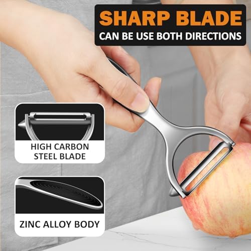 TACGEA Potato Peeler, Vegetable Apple Peeler for Kitchen, Set of 2