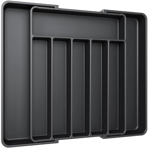 Aujen Adjustable Silverware Drawer Organizer