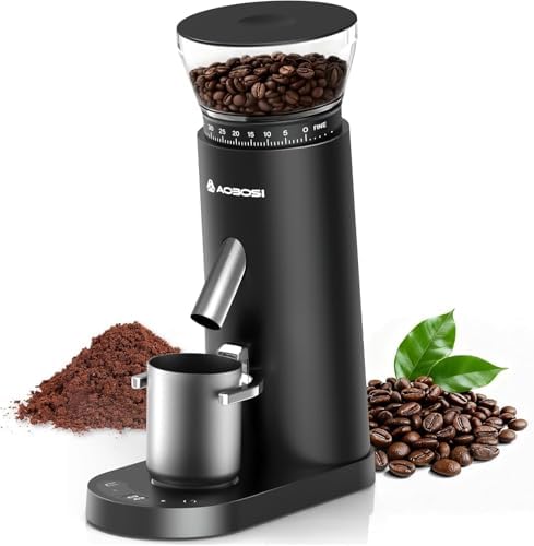 AAOBOSI Cordless Burr Coffee Grinder, 60 Settings