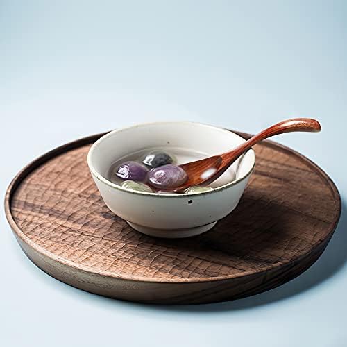 AOOSY Woode Soup Spoon for Eating, 4 Pcs Japanese Style Tablespoons