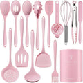 Silicone Kitchen Utensils Set, Pink