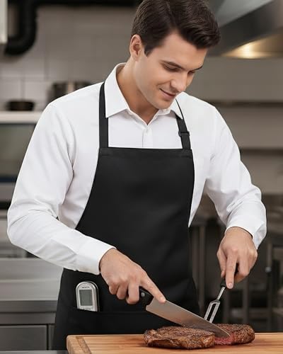 US Trademark Bib Apron for Women/Men, Cooking Kitchen Chef
