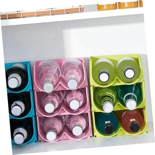 Beer Holder Bottle Storage Rack for Refrigerator Door Shelf, Green PP