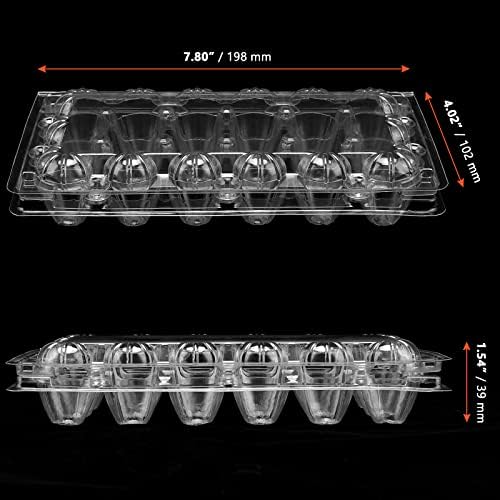 SINJEUN 120 Pack 18-Grid Quail Egg Cartons