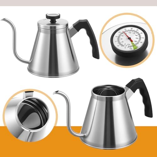 2 Pack 40 oz Stovetop Gooseneck Kettles