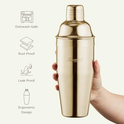 KITESSENSU Cocktail Shaker Set, Stainless Steel Bartending Kit with
