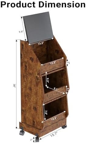 Potato and Onion Bin with Lid Movable Bread Box, Potato and Onion