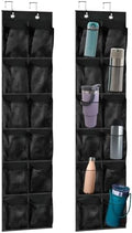 2PCS Water Bottle Organizer - 24 Holder Over The Door Water Bottle