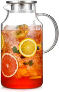 1 Gallon thickened Glass Pitcher with Lid and Spout, Borosilicate
