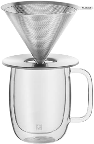 ZWILLING Sorrento Pour Over Coffee Dripper with 12-oz Glass Mug