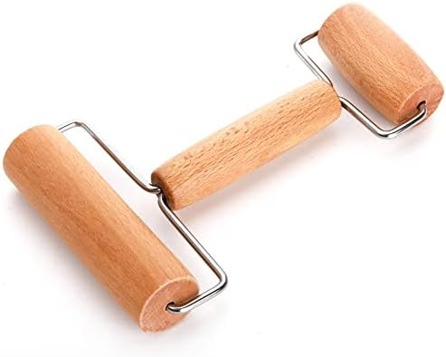 AVLA 4 Pack Wood Pastry Pizza Roller, Non Stick Wooden Rolling Pin for
