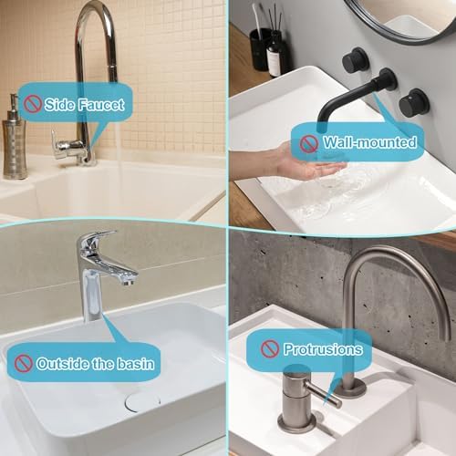 Derlights 33 inch Sink Splash Guard Mat, Silicone Faucet Handle Drip
