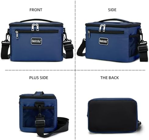 BEIMILY Lunch Box for Men/Women,Small Insulated Lunch Bag,Reusable