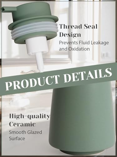INGOFIN Ceramic Foaming Soap Dispenser -14 oz Foam Hand Soap Dispenser