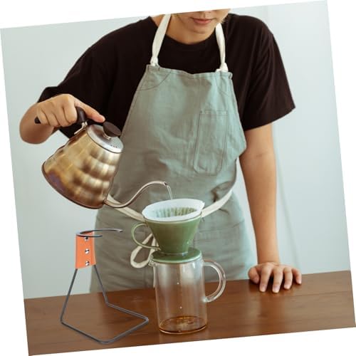 Black Iron Pour-over Coffee Dripper Stand with Adjustable Height