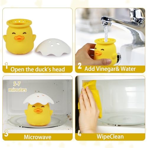 Duck Microwave Steam Cleaner, Yellow
