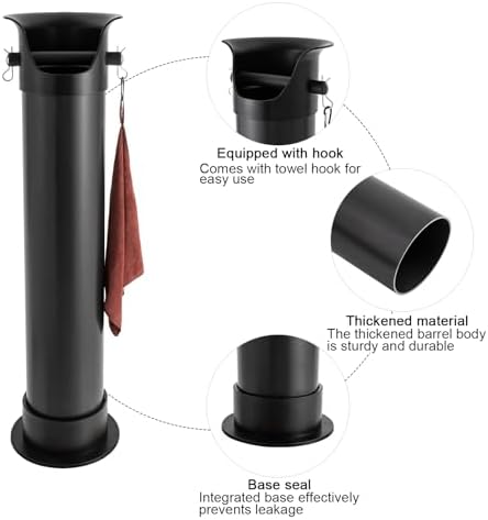 Knock Box for Espresso Coffee Grounds, Coffee Knock Box with Non-Slip