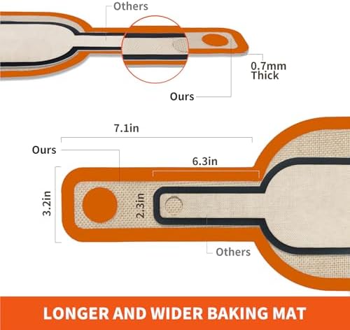 PLAPITATE Silicone Bread Sling, 2 Orange Set