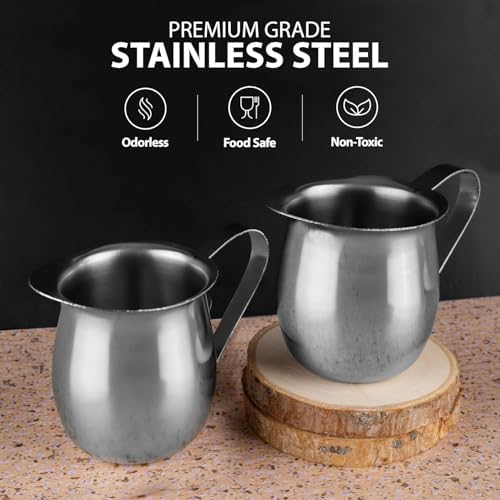 Stainless Steel Bell Creamer Espresso Shot Frothing Pitcher Cup Latte