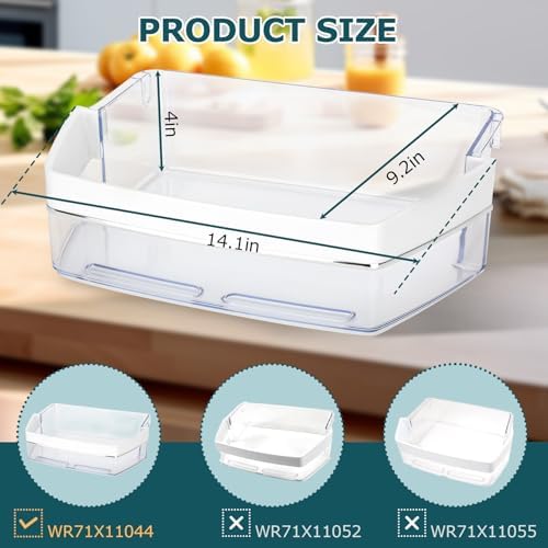 WR71X11044 WR71X11059 Refrigerator Door Shelf Bin (Right),Compatible