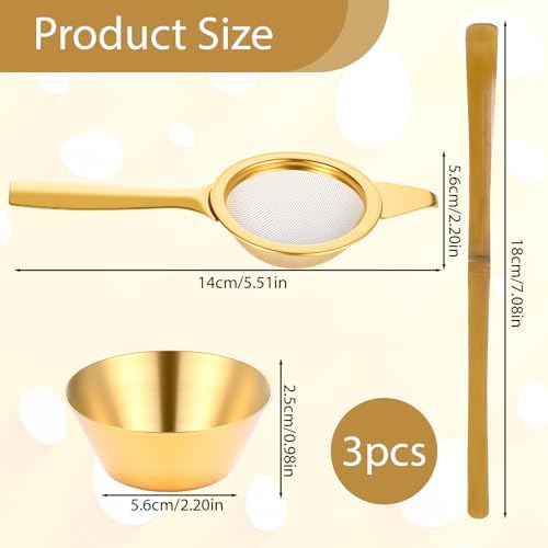 2.2" Mini Tea Sifter, 30 Fine Mesh Strainer Stainless Steel Small