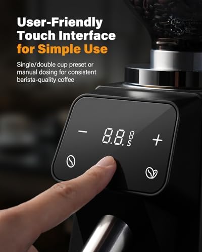 SHARDOR 64mm Burr Coffee Grinder, 100 Grind Settings