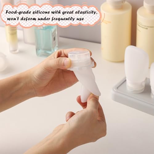 6 Pack Silicone Condiment Squeeze Bottles Small Salad Dressing Bottles