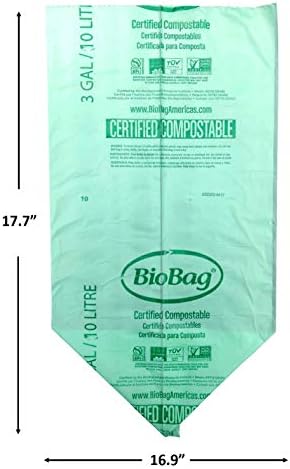 BioBag (USA), The Original Compostable Bag, 3 Gallon, 300 Total Count