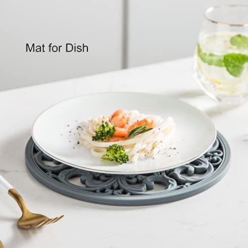 Extra Thick Silicone Trivet Mat for Hot Dishes, Hot Pots and Pans, Pot