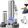 CIRCLE JOY Electric Wine Bottle Opener Set Stainless Steel