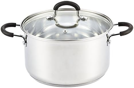 Cook N Home 5 Quart Stainless Steel Small Stock Pot with Lid