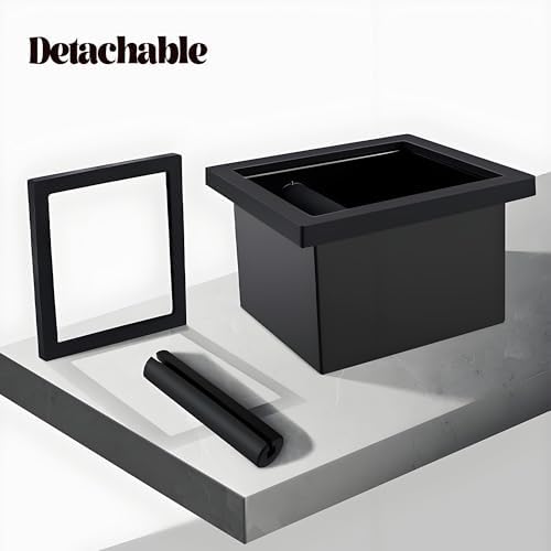 Espresso Knock Box Chute, Stainless Steel Built-in Desktop Coffee