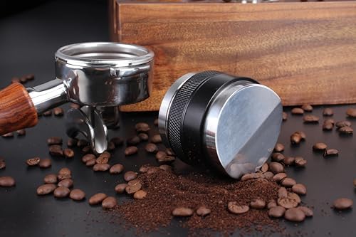 DIBTSA 58mm Espresso Distributor and Tamper, Dual Head Coffee Leveler