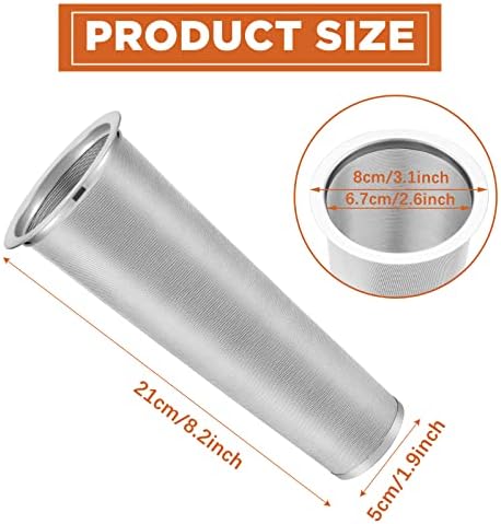 2 Pcs Cold Brew Coffee Filter Stainless Steel Filter Coffee Tea