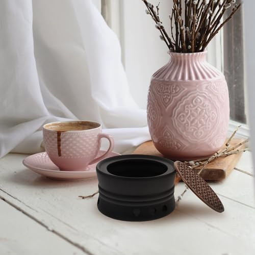 Ceramic Tea Warmer Candle Stand Heater for Tea and Moka Pots